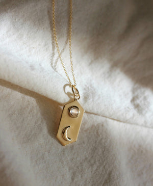 Moon Above Necklace