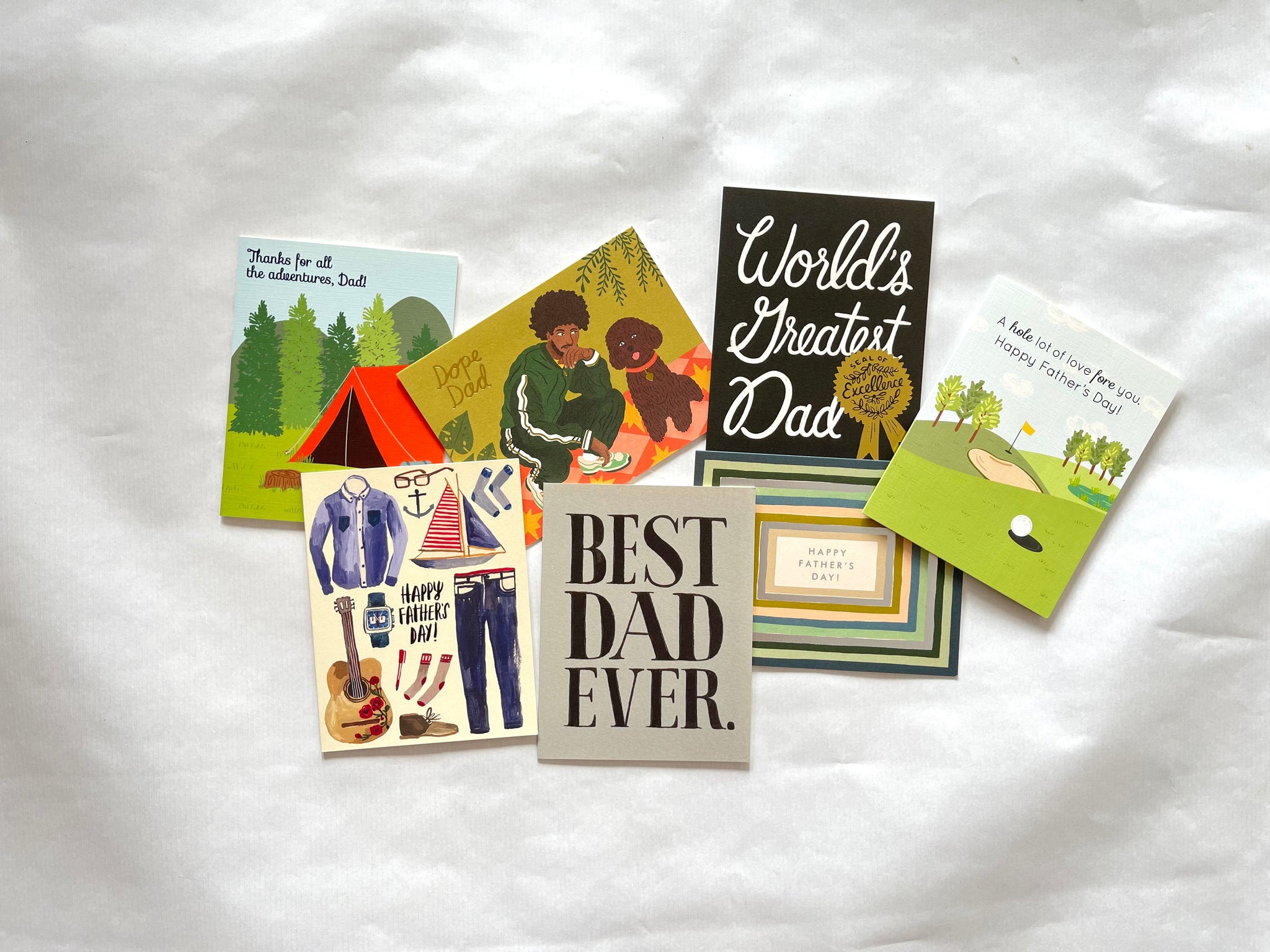 FATHER'S DAY CARDS, HAPPY FATHER'S DAY, WORLD'S GREATEST DAD, BEST DAD EVER