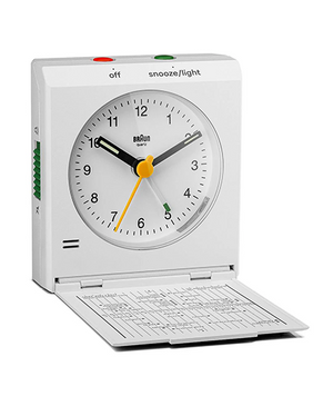 Braun BC05 Analogue Travel Alarm Clock