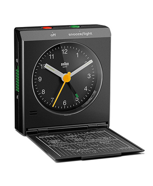 Braun BC05 Analogue Travel Alarm Clock