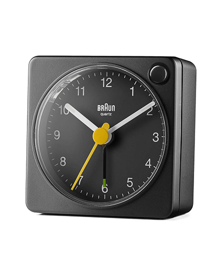 Braun BC02X Analogue Travel Alarm Clock