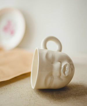 Porcelain Mug, Kissy Face