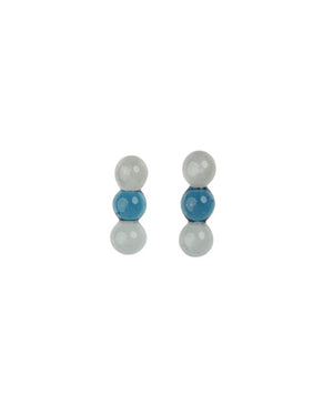 Three Sphere Earrings, Assorted Colours