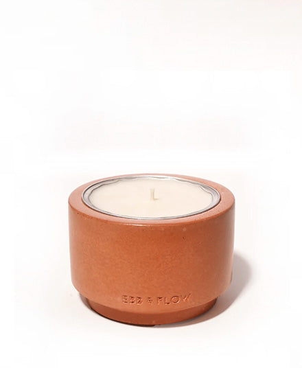 Refillable Concrete Candle, Tangerine & Black Pepper