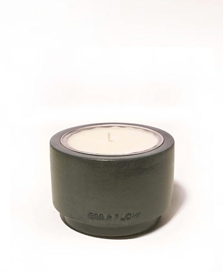 Refillable Concrete Candle, Sage & Spearmint