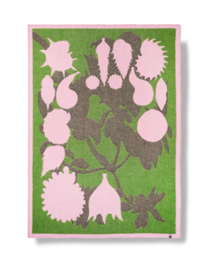 'Flor Y Mar' Wool Blanket