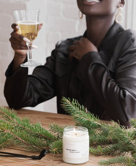 Winter Mint & Vanilla Bean Candle