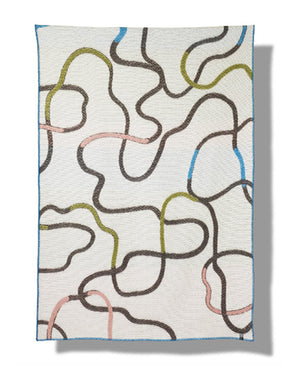 'Meandering' Wool Blanket