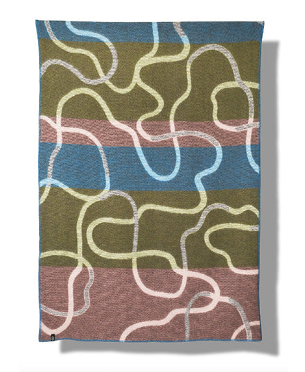 'Meandering' Wool Blanket