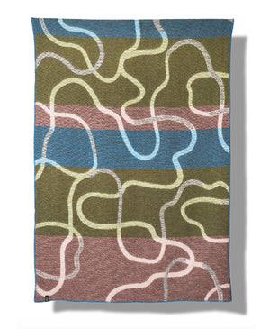 'Meandering' Wool Blanket