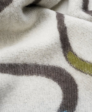 'Meandering' Wool Blanket