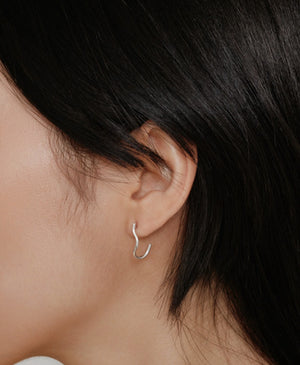 Blythe Earrings, Silver