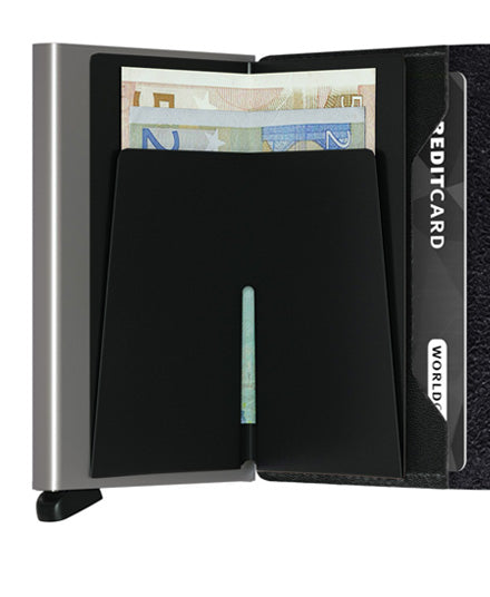Inside Detail of Black Wallet