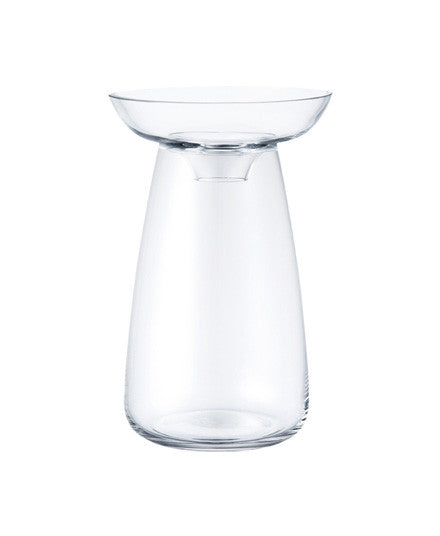 clear aqua culture vase