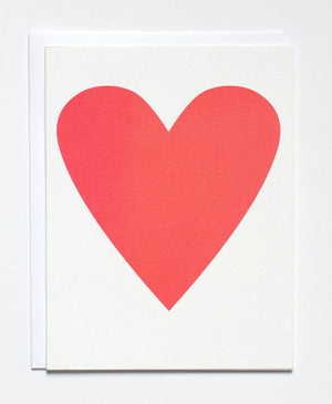 Greeting Card, Neon Pink Heart