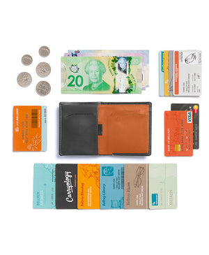 fits your cash, coins & up to 11 cards