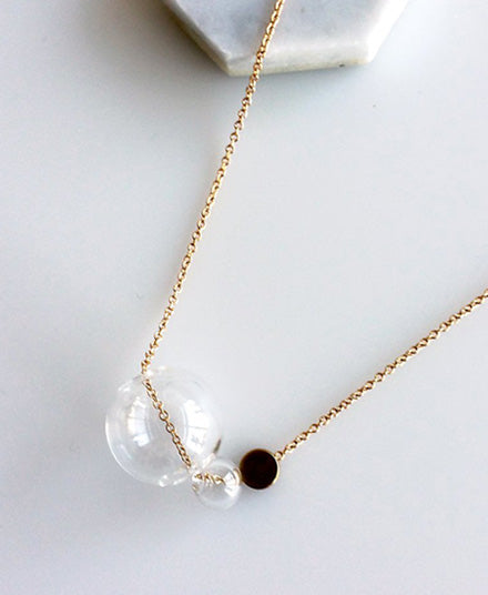 Disk and Bubble Necklace