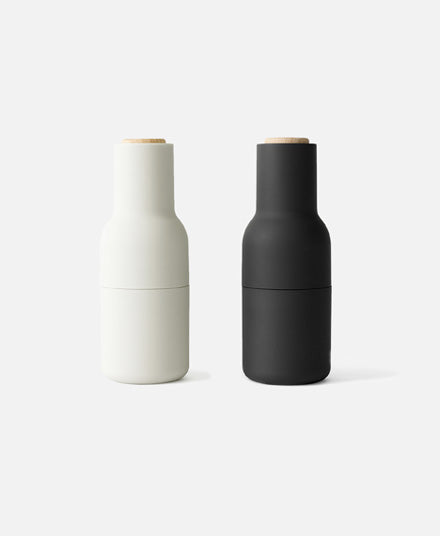 Bottle Grinders, Beech, Carbon & Ash