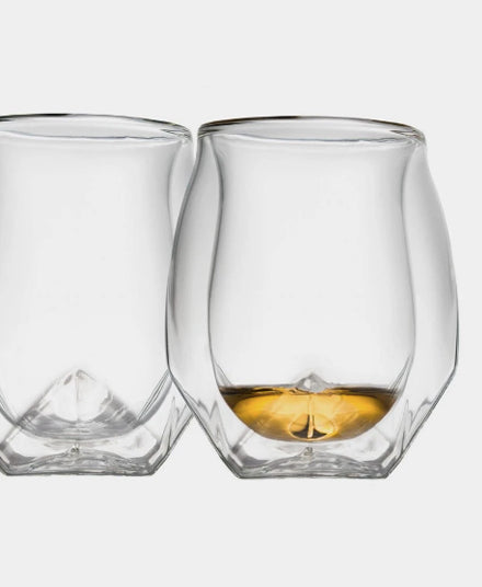 NORLAN Whisky Glass, Set of 2: Old Fashioned Glasses