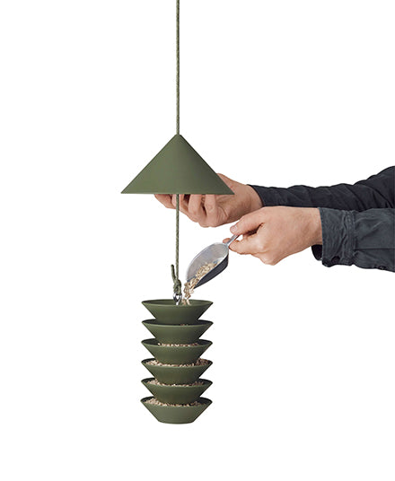 Bird Silo / Feeder, Green
