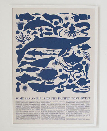 Marine Animals Print - Pacific Northwest