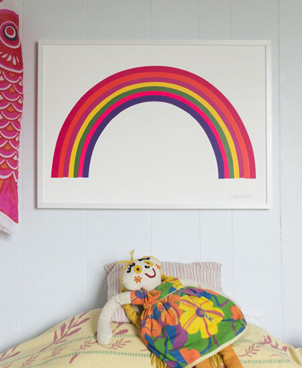 Neon Rainbow Art Print