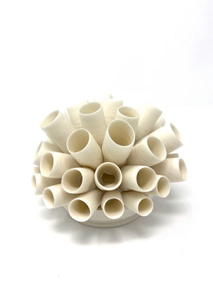 Ceramic 'Tubes' Tea Light Holder