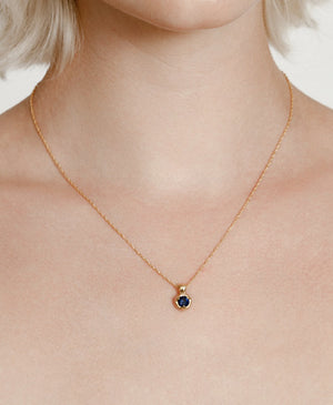 Nina Necklace in Blue and Gold