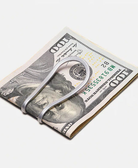 Station Money Clip, Vapor Silver