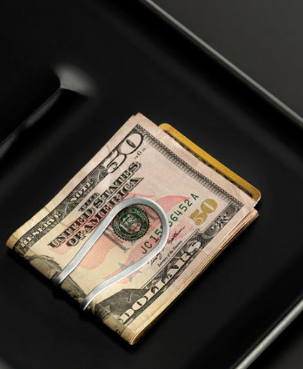 Station Money Clip, Vapor Silver