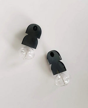 Bold Earrings, Smoke