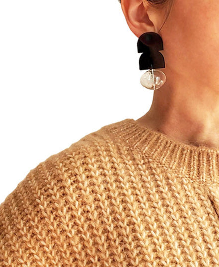 Bold Earrings, Smoke