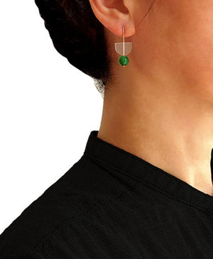Very Tiny Earrings, Green