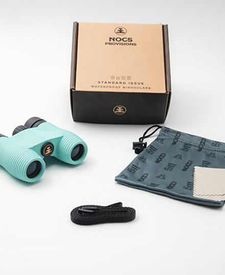 Standard Issue Waterproof Binoculars, Sea Foam (Green)