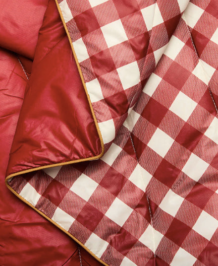 Original Puffy Blanket, Red Gingham