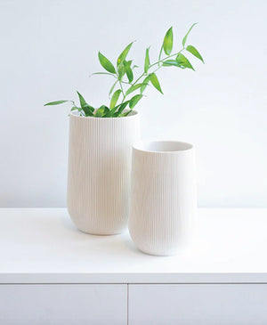 Sequoia Vase, White